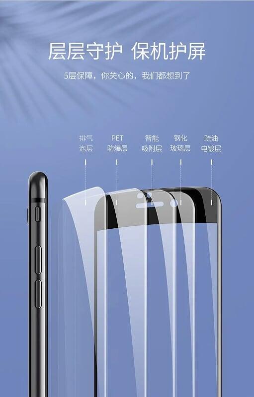 Ugreen UG60374SP113TK 2 miếng dán kính cường lực Viền Trắng cho iphone 7plus 8plus 3D HD - HÀNG CHÍNH HÃNG