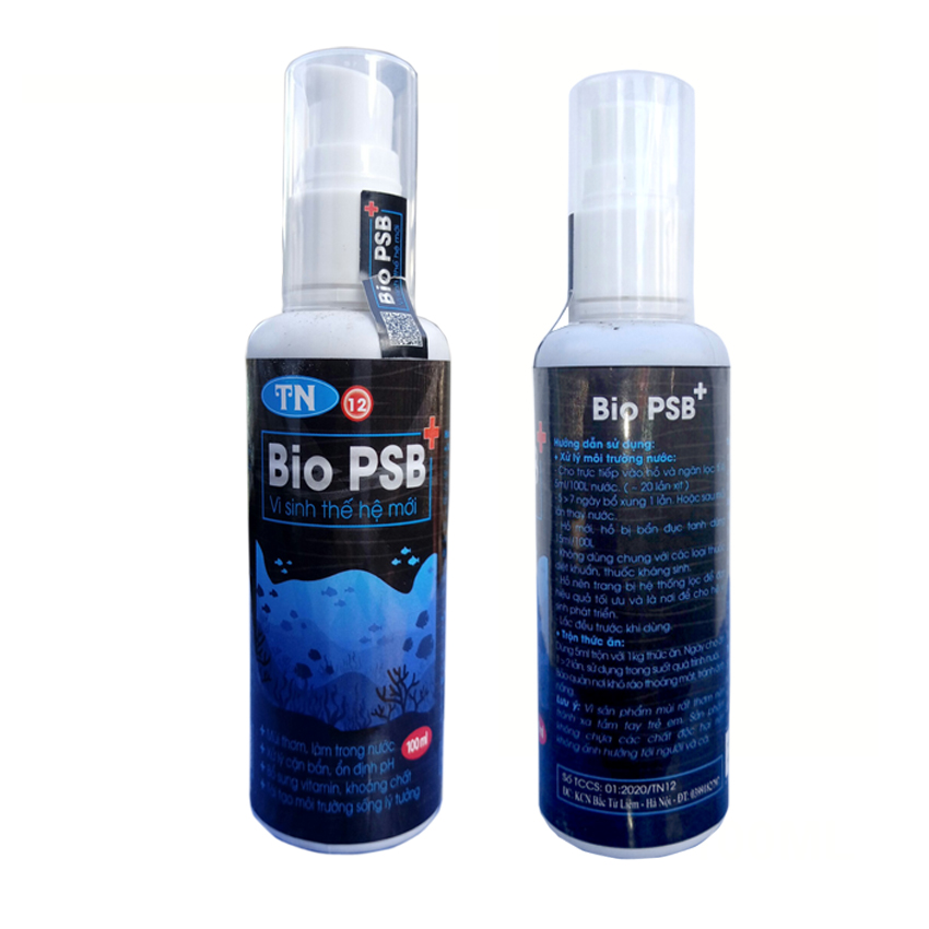 Vi Sinh PSB 100ML hồ cá thế hệ mới: trong nước, bổ sung VITAMIN, ổn định PH cho bể cá, hồ cá cảnh