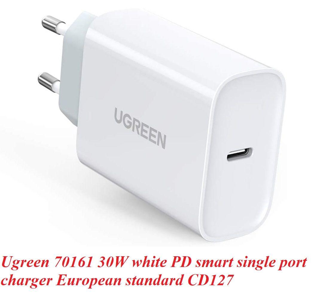 Ugreen UG70161CD127TK 30W PD3.0 màu trắng usb type c sạc nhanh - HÀNG CHÍNH HÃNG
