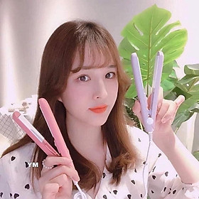 Phụ kiện tóc -Dụng cụ dập tóc   mini có hộp ,  nhiều chức năng , nhỏ gọn tiện lợi khi đi du lịch 