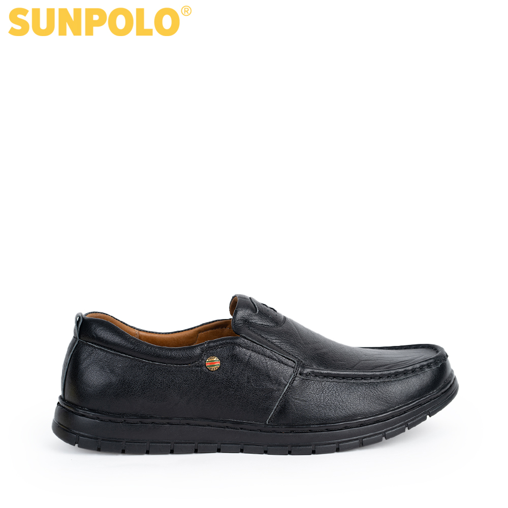 Giày mọi nam da bò SUNPOLO CS5074 Có 2 phiên bản màu
