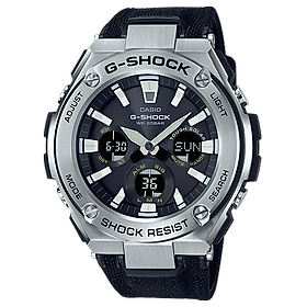 Đồng Hồ Nam Dây Vải Casio G-Shock GST-S130C-1A Vỏ Thép Chính Hãng | GST-S130C-1ADR Pin Năng Lượng Mặt Trời