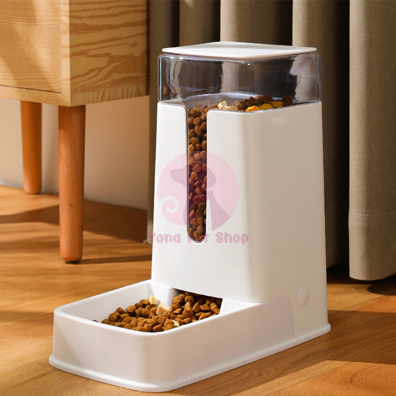 Khay Bát Ăn Khay Bát Uống Tự Động Cho Chó Mèo Cao Cấp 3,5L - YonaPetshop