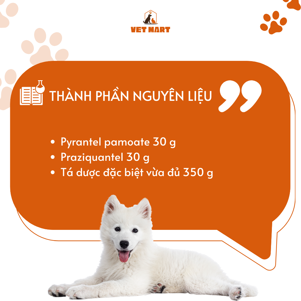 Five Pypra - Vỉ Thuốc Tẩy Các Loại Giun, Sán Cho Thú Cưng