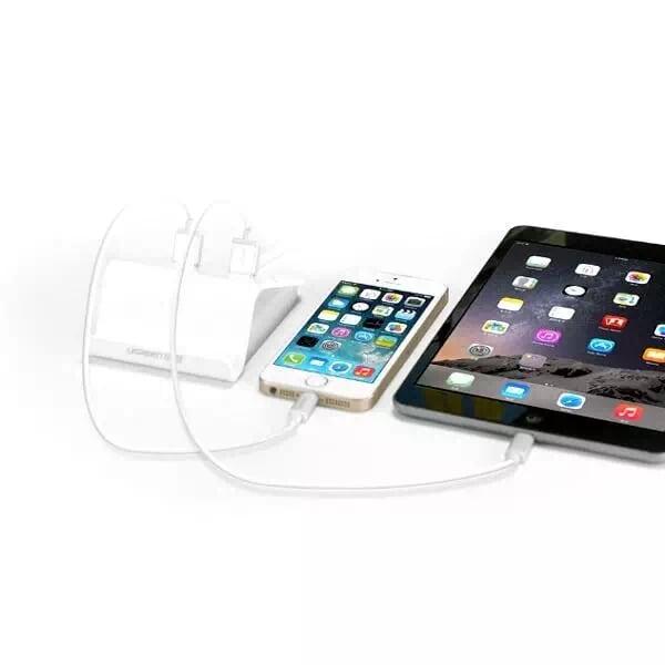 Ugreen UG20374CD111TK 1.5M Đế sạc để bàn 2 cổng USB - HÀNG CHÍNH HÃNG
