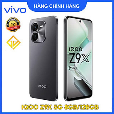 Điện thoại Vivo iQOO Z9x 5G(8GB/128GB) Snapdragon 6 Gen 1, Pin 6000mAh - Hàng nhập khẩu