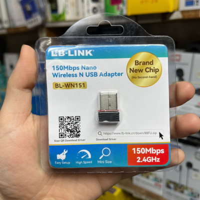 USB Thu Wifi cho PC - Laptop LB-Link NaNo Tiện Lợi - Hàng Nhập Khẩu