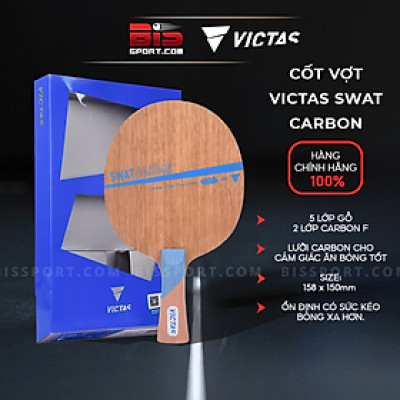 Cốt Vợt Victas Swat Carbon Phiên Bản Nâng Cấp - 5 Gỗ 2 Carbon - Tấn Công Mạnh Mẽ - Lối Đánh Kiểm Soát