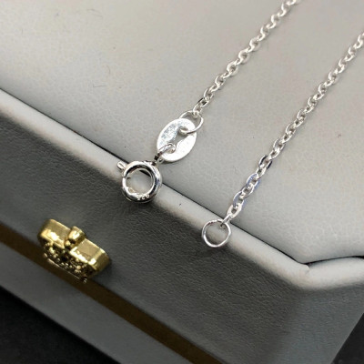 Dây Chuyền Vòng Cổ Nữ Bạc Ta Hoa Đính Đá Cao Cấp BẠC HIỂU MINH DMD485