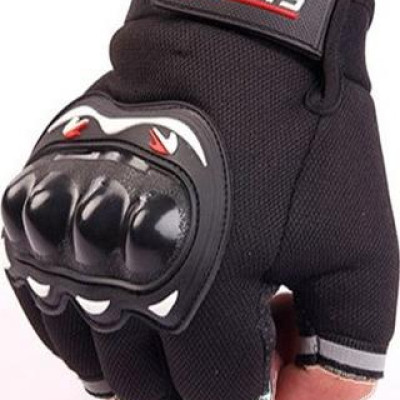 Găng tay/ bao tay hở ngón chuyên phượt sport có gù - giao màu ngẫu nhiên 