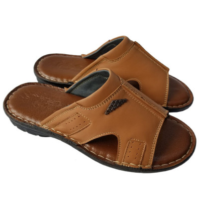 Dép Nam BIGGBEN May Đế Da Bò Thật DN120