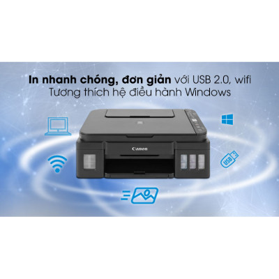 Máy In Phun Màu Đa Năng Canon Pixma G3010 - Hàng Chính Hãng