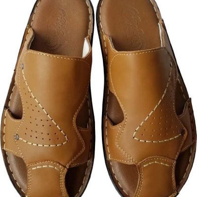 Dép Nam Bít Mũi BIGGBEN Da Bò Thật DN51