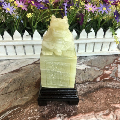 Ấn Rồng phong thủy đá ngọc Onyx