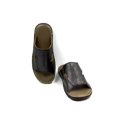 Dép Nam Quai Ngang Da Bò Thật Tomoyo TMD10201