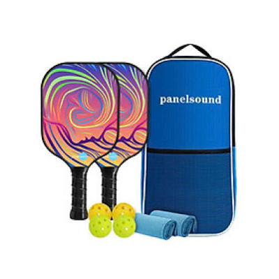 Vợt  Pickleball Chơi Bóng Siêu Nhẹ Và Nhanh Chóng Kèm Túi Đựng 4 Quả Bóng {gồm 4 bóng 1 túi ( 2 vợt)}