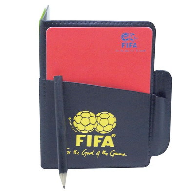 Thẻ trọng tài FiFa Gồm có Bao da, 2 thẻ, bút, Giấy note