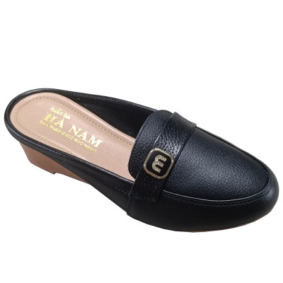 Sục Nữ Đế Xuồng HA NAM Da Bò Thật Đế Cao Su 5cm DNU2183