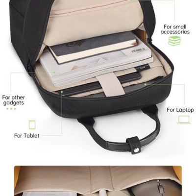 Balo Wiwu Ora Backpack Dành Cho Điện Thoại Di Động, Máy Tính Bảng, Macbook, Laptop Được Làm Bằng Chất Liệu Chống Thấm Nước, Sức Chứa Lớn - Hàng Chính Hãng