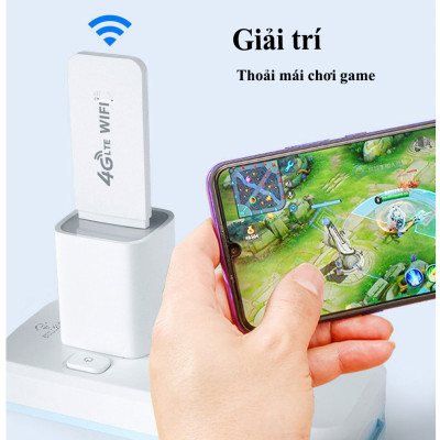Bộ phát wifi từ sim 4g Dongle, USB phát Wifi 4G, Dcom phát sóng wifi tốc độ cao phủ sóng rộng dùng mọi loại sim - Hàng nhập khẩu.