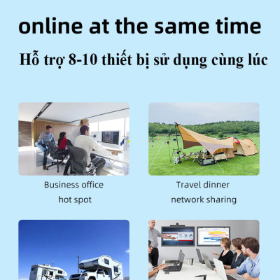 Cục phát wifi từ sim 4G kiêm pin sạc dự phòng TP10000, bộ phát wifi di động tốc độ cao 300Mbps, sử dụng mọi loại sim - Hàng nhập khẩu