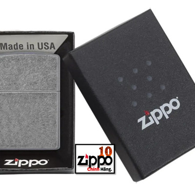 Bật lửa Zippo 121FB Antique Silver Plate - Chính hãng 100%