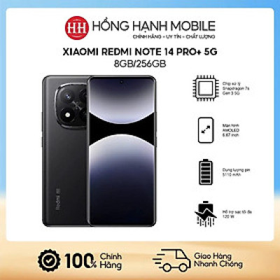 Điện Thoại Xiaomi Redmi Note 14 Pro+ 5G 8GB/256GB - Hàng Chính Hãng