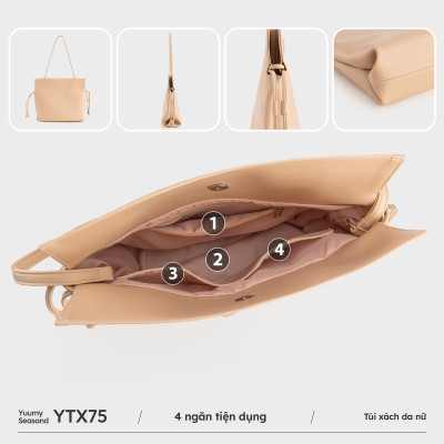 Túi Yuumy (Thời trang nữ dáng vuông size 33 - Túi xách da Seasand YTX75)