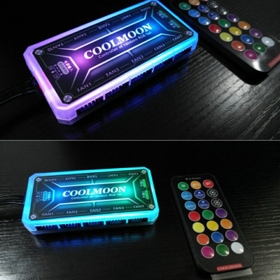 Bộ hub quạt tản nhiệt Coolmoon RGB - Hàng nhập khẩu