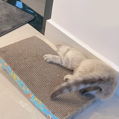 Bàn Cào Móng Lượn Sóng Cho Mèo Kích Thước 20 x 42cm - YonaPetshop 