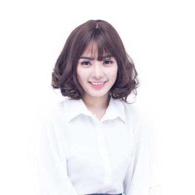 Nguyên đầu tóc giả cao cấp️ tóc víc xoăn - Tặng lưới chùm tóc