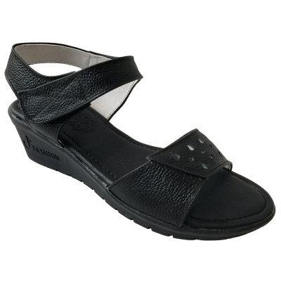 Giày Đế Xuồng Nữ BIGGBEN Da Bò Thật Cao 5 Phân SDX71