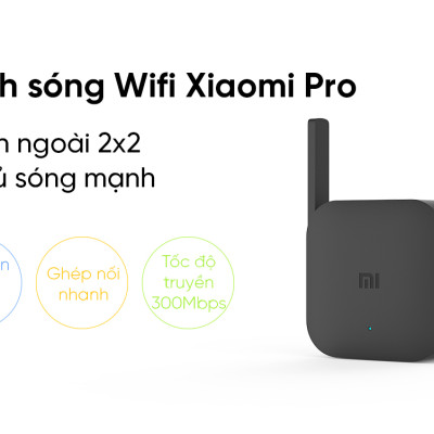 Bộ Kích Sóng Wifi Xiaomi Repeater Pro N300 - Hàng Nhập Khẩu