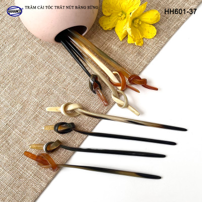 Trâm Cài Tóc Bằng Sừng Đầu Trâm Thắt Nút Kiểu Dáng Lạ Độc Đáo Tỉ Mỉ (HH601-37)