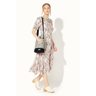 Cath Kidston - Túi đeo chéo/Organic Cotton Small Tote - Dense Paisley - Mint