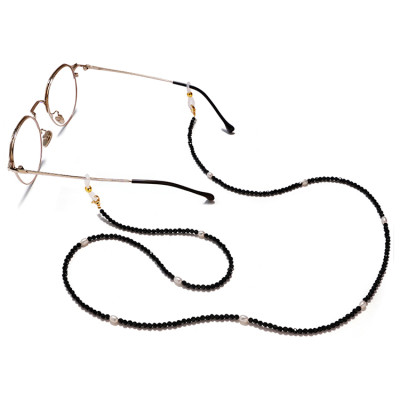 Glasses chain dây đeo kính mắt phụ kiện kính cận kính râm kính thời trang hạt cườm đen so cool nam nữ cá tính
