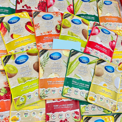 Pate Snappy Tom Trái Cây Mix Cá Ngừ Cao Cấp Cho Mèo Hộp 12 Gói 70g Vị Ngẫu Nhiên