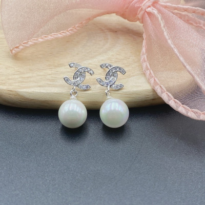  Hoa Tai, Bông Tai Bạc 925 Ngọc Trai Bạc Hiểu Minh HT379 