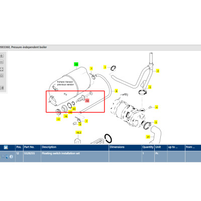 Cảm biến mực nước Winterhalter - 5528255 - Hàng chính hãng