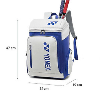 Balo học sinh sinh viên Yonnex , sức chứa lớn, phom cứng cáp, chống thấm nước, balo thể thao cầu lông tennis pickleball nhiều màu size lớn 47cm