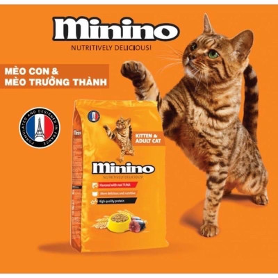 [9KG] Thức ăn cho mèo con & mèo trưởng thành vị cá ngừ Minino Tuna Flavored - Thức ăn hạt cho mèo