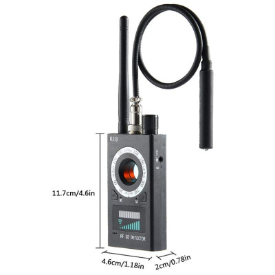 Máy phát hiện Theo Dõi Camera, GPS, Định Vị K18 RF Detector Cao Cấp - Hàng Nhập Khẩu