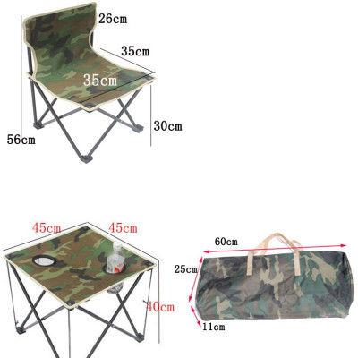 Bộ Bàn Ghế Dã Ngoại, Bộ Bàn Ghế Picnic Màu Rằn Ri Cao Cấp - Hàng Nhập Khẩu