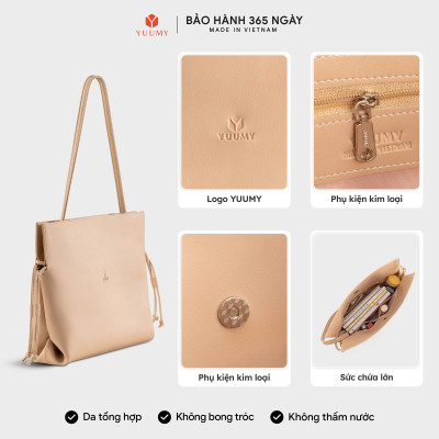 Túi Yuumy (Thời trang nữ dáng vuông size 33 - Túi xách da Seasand YTX75)