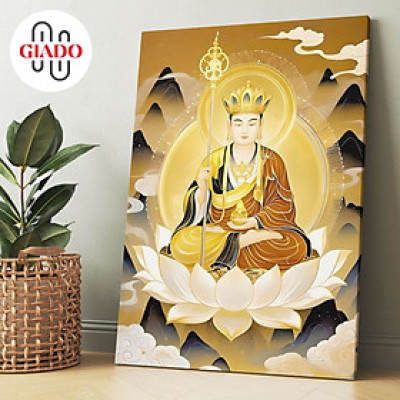 Tranh ảnh thờ treo tường hoặc tranh để bàn mẫu Phật giáo Địa Tạng Vương Bồ Tát