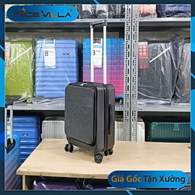 [Hỏa Tốc HCM] Vali Doanh Nhân Size 20inch NiceVilla Dây Kéo Mở Rộng