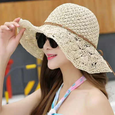 Nón rộng vành gấp gọn đi biển Mũ rộng vành đi biển Nón đi biển rộng vành Nón cói đi biển Mũ đi biển đẹp Nón chống nắng Mũ chống nắng tia UV DONA21050702