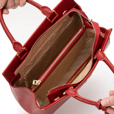 Túi Xách Nữ Da Thật Túi Đeo Chéo Công Sở GENCE TX21 Da Bò Cao Cấp Màu Euphoria