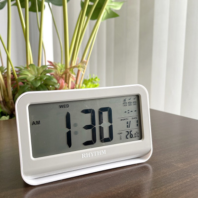 Đồng hồ Rhythm LCT097NR03 – KT 15.0 x 8.8 x 5.0cm / 190g. Vỏ nhựa. Dùng Pin.