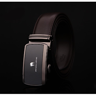 Thắt lưng nam da bò nguyên chất mặt khóa tự động hợp kim cao cấp